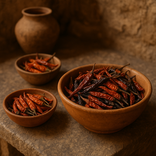 Worlds Oldest Peppers In Bowls