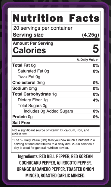 HOT Pepper Flake - Salt-free blend seasoning delivers a flavor explosion with toasted onion and roasted garlic.