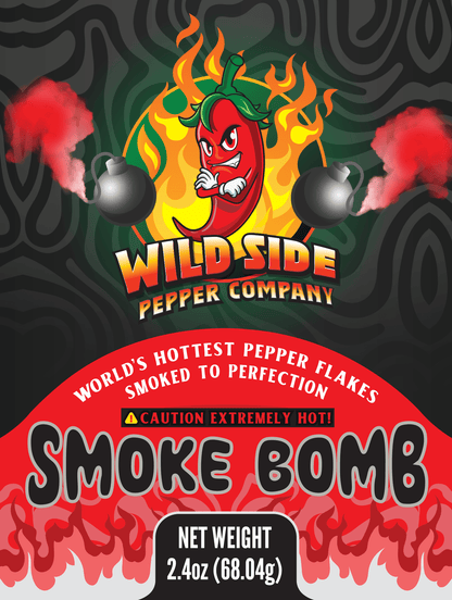 Smoke Bomb - Worlds Hottest - HOT Pepper Flakes - Wild Side Pepper Company