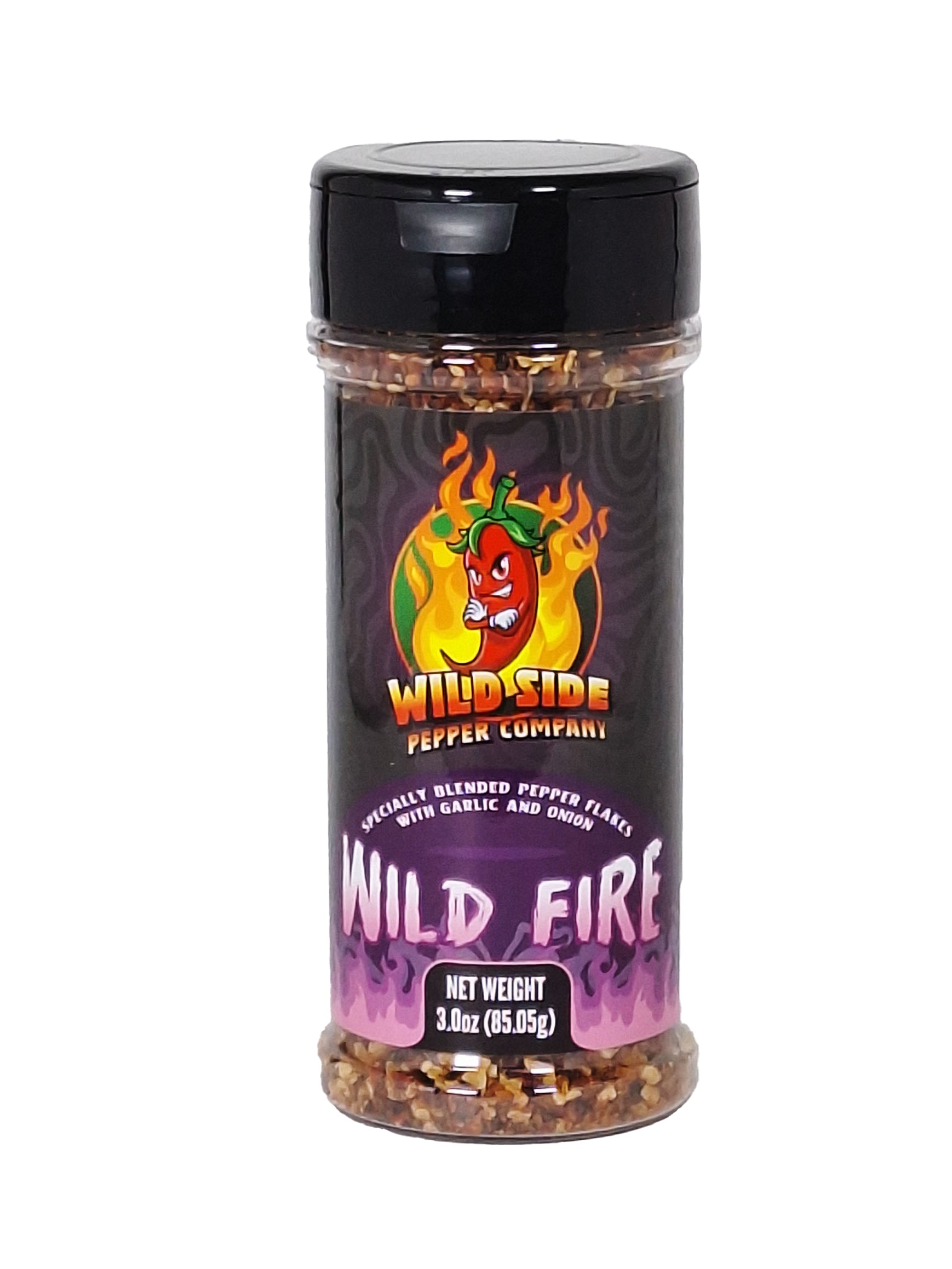 Jar of Wild Side Pepper Company - Wild Fire pepper flakes